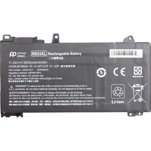 

Аккумулятор PowerPlant для ноутбуков HP ProBook 440 G6 (RE03XL, HSTNN-0B1C) 11.55V 3500mAh (NB461509)