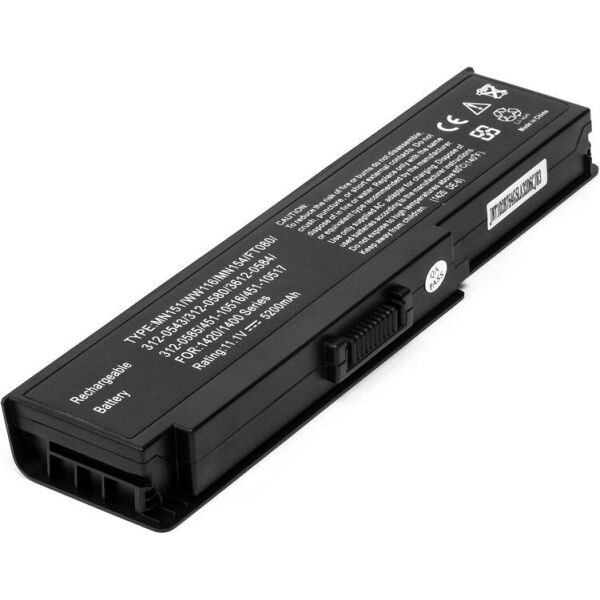

Аккумулятор PowerPlant для ноутбуков DELL Inspiron 1400 (MN151 DE-1420-6) 11.1V 5200mAh (NB00000177)