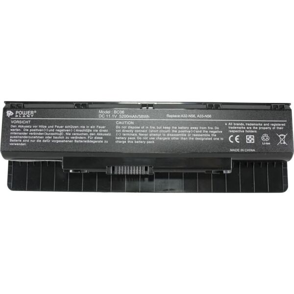 

Аккумулятор PowerPlant для ноутбуков ASUS N46 (A32-N56) 11.1V 5200mAh (NB00000233)