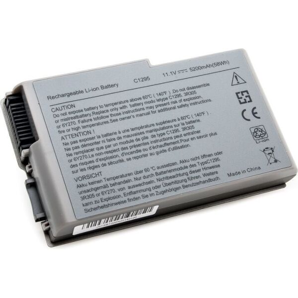 

Аккумулятор PowerPlant для ноутбуков DELL Latitude D600 (C1295, DE D600, 3S2P) 11.1V 5200mAh (NB00000034)