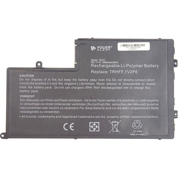 

Аккумулятор PowerPlant для ноутбуков DELL Inspiron 15-5547 Series (TRHFF, DL5547PC) 11.1V 3400mAh (NB440580)