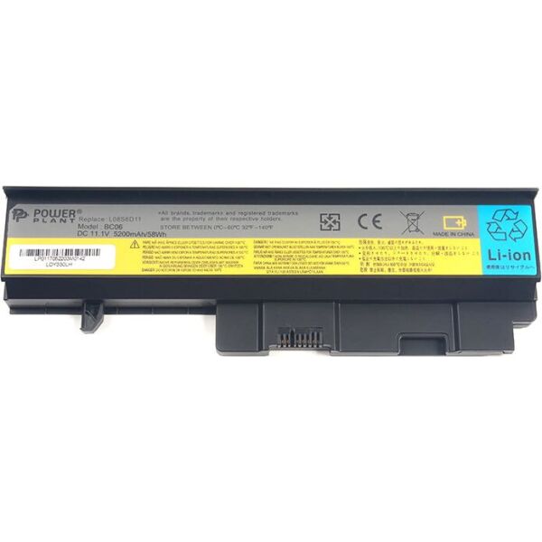 

Аккумулятор PowerPlant для ноутбуков IBM/LENOVO Ideapad Y330 (LO8S6D11, LOY330LH) 11.1V 5200mAh (NB480371)