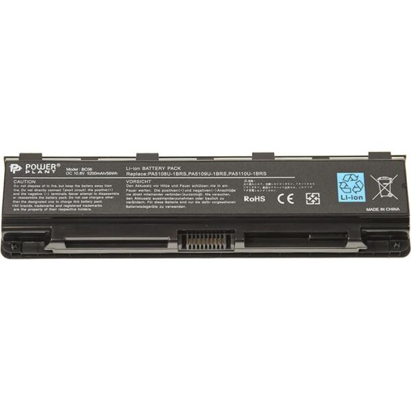 

Аккумулятор PowerPlant для ноутбуков TOSHIBA Satellite Pro C70 (TA5109LH, PA5109U) 10.8V 5200mAh (NB510146)