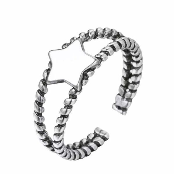 

Кольцо двойное женское Полярная Звезда SHANGLIN JEWELRY серебрение