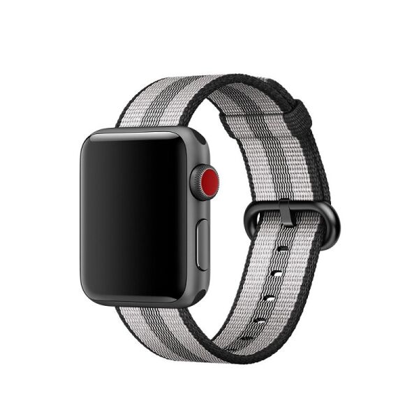

Ремешок для часов Apple Watch 38 мм 40 мм нейлоновый с пряжкой, Gray with dark gray