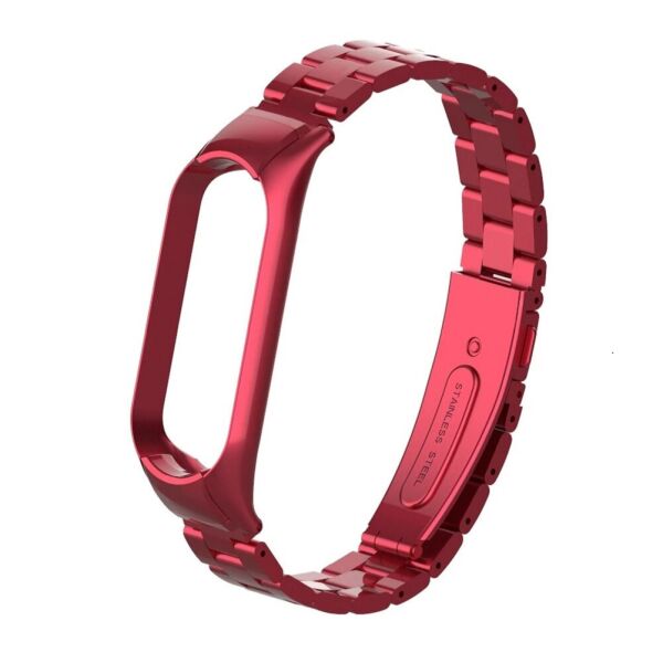 

Pемешок для фитнес-браслета Xiaomi Mi Band 5 и 6 Bead design Red