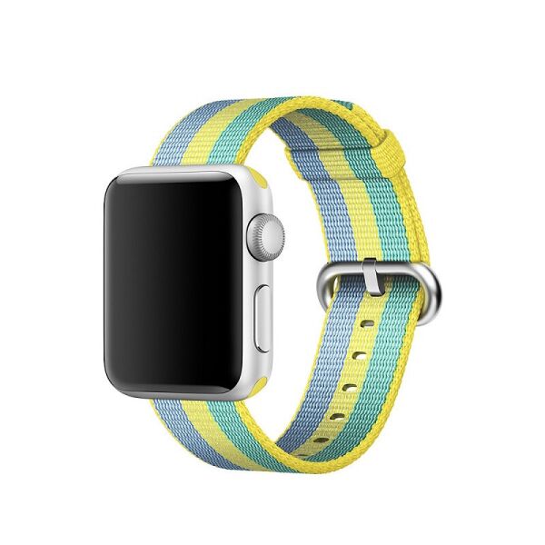 

Ремешок для часов Apple Watch 38 мм 40 мм нейлоновый с пряжкой, Blue-yellow-green