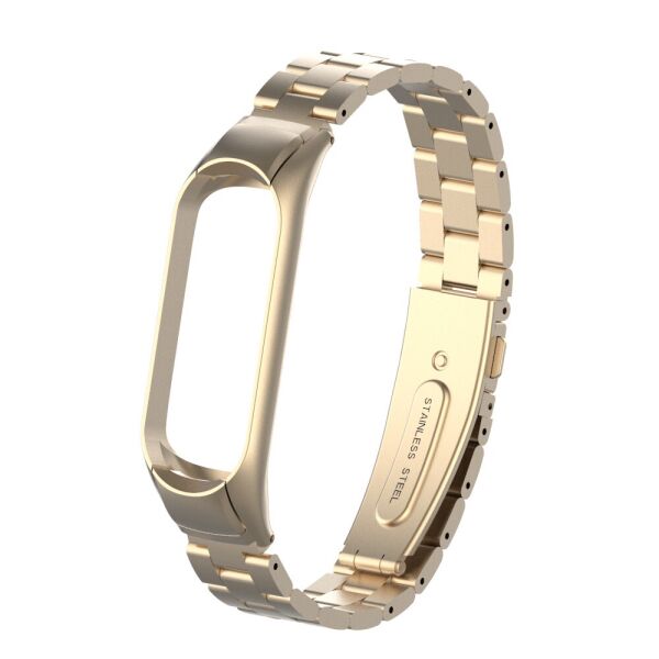 

Pемешок для фитнес-браслета Xiaomi Mi Band 3 и 4 Bead design Beige gold