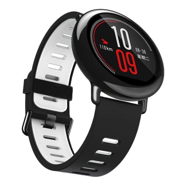 

Amazfit Pace / Stratos / Stratos 2 Ремешок Black with white для смарт часов, ширина - 22 мм.
