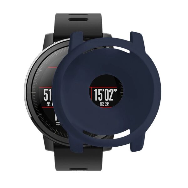 

Amazfit Stratos 2/2 S Защитный силиконовый чехол для смарт часов, Navy blue