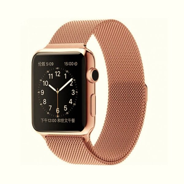 

Ремешок для часов Milanese loop steel bracelet Apple watch, 42-44 мм. Rose gold
