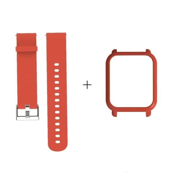 Amazfit Bip Комплект для смарт часов (ремешок и бампер), Red