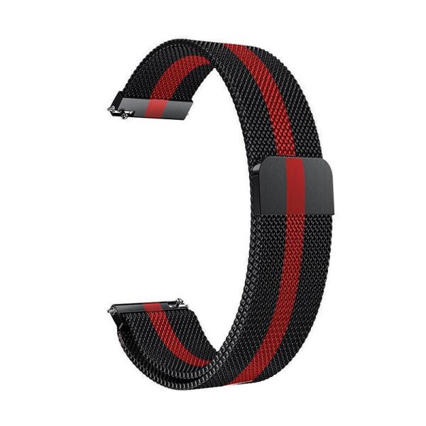 

Ремешок для часов Melanese design bracelet Universal, 20 мм Black-red