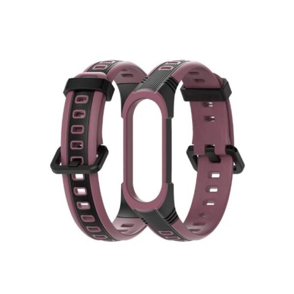 

Ремешок для фитнес-браслета Xiaomi Mi Band 3 и 4 Sport 2 Black with red wine