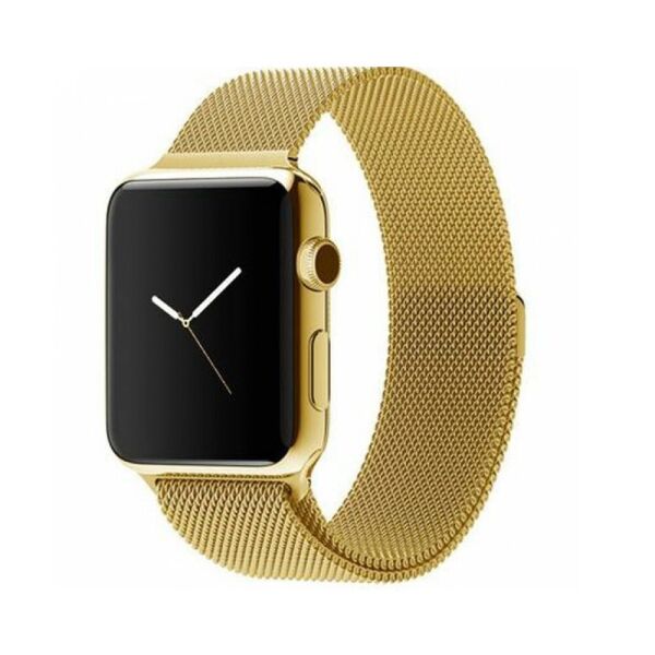

Ремешок для часов Milanese loop steel bracelet Apple watch, 42-44 мм. Gold