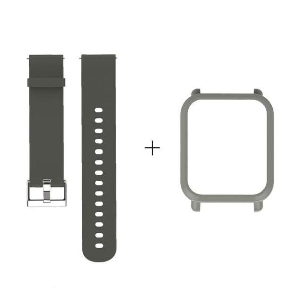 

Amazfit Bip Комплект для смарт часов (ремешок и бампер), Army green