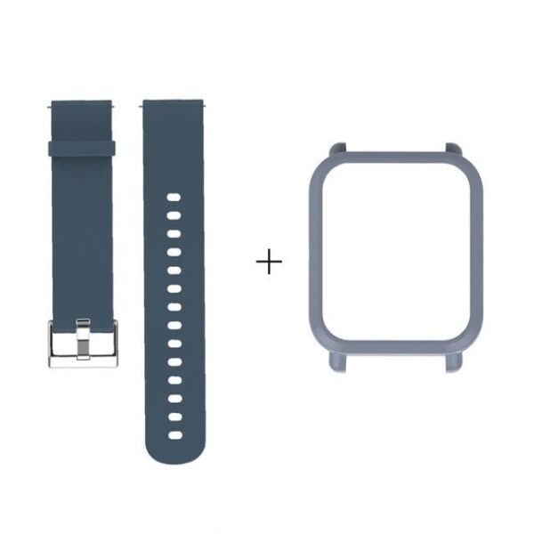 

Amazfit Bip Комплект для смарт часов (ремешок и бампер), Gray blue