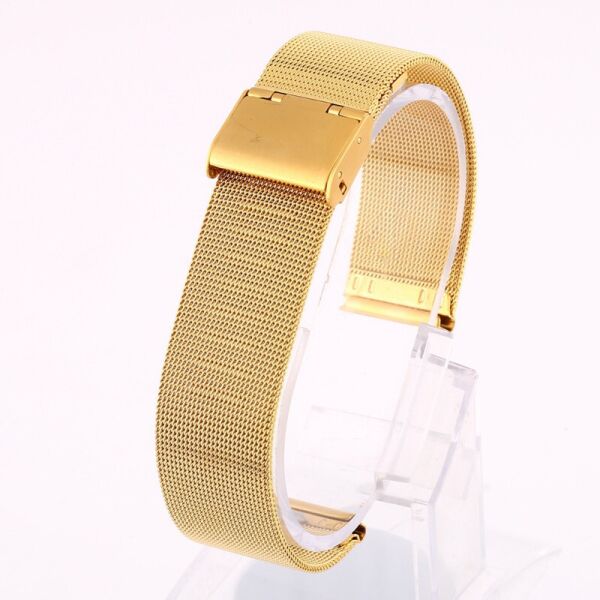 

Ремешок для часов Mesh steel design bracelet Universal, 20 мм. Gold