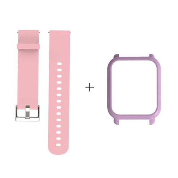 

Amazfit Bip Комплект для смарт часов (ремешок и бампер), Pink