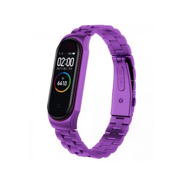 

Pемешок для фитнес-браслета Xiaomi Mi Band 5 и 6 Bead design Purple