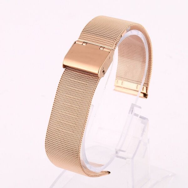 

Ремешок для часов Mesh steel design bracelet Universal, 22 мм. Rose gold