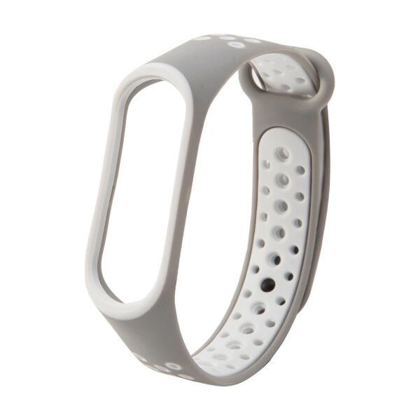 

Ремешок для фитнес-браслета Xiaomi Mi Band 3 и 4 Nike Design Gray with white