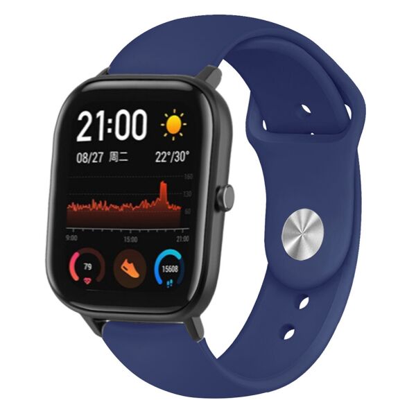 

Ремешок для часов Sport design bracelet Universal, 20 мм. Navy blue