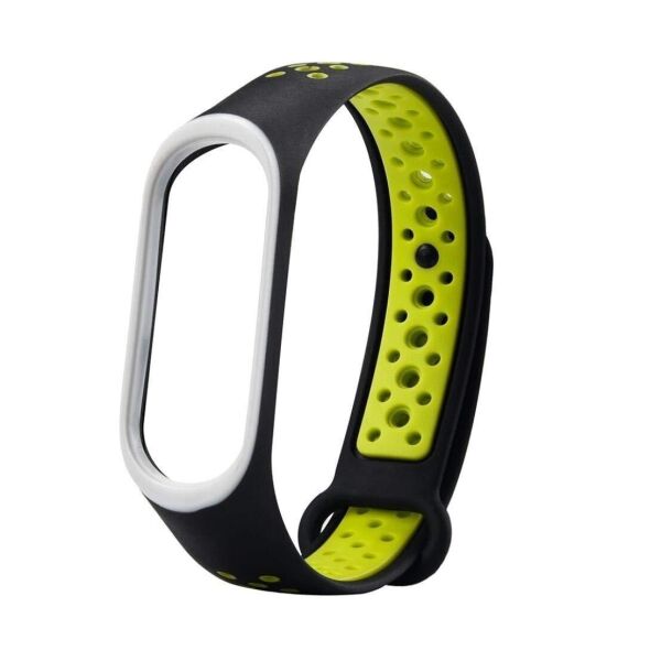 

Ремешок для фитнес-браслета Xiaomi Mi Band 3 и 4 Nike Design Black with lime