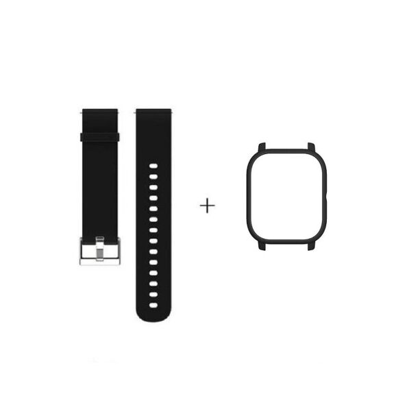 

Amazfit GTS Комплект для смарт часов (ремешок и бампер), Black