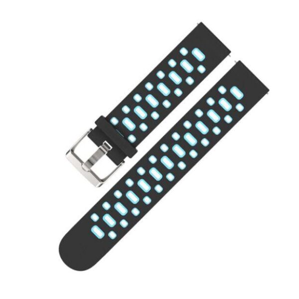 

Amazfit Bip / GTS Ремешок для смарт часов, Black with blue, ширина - 20 мм.