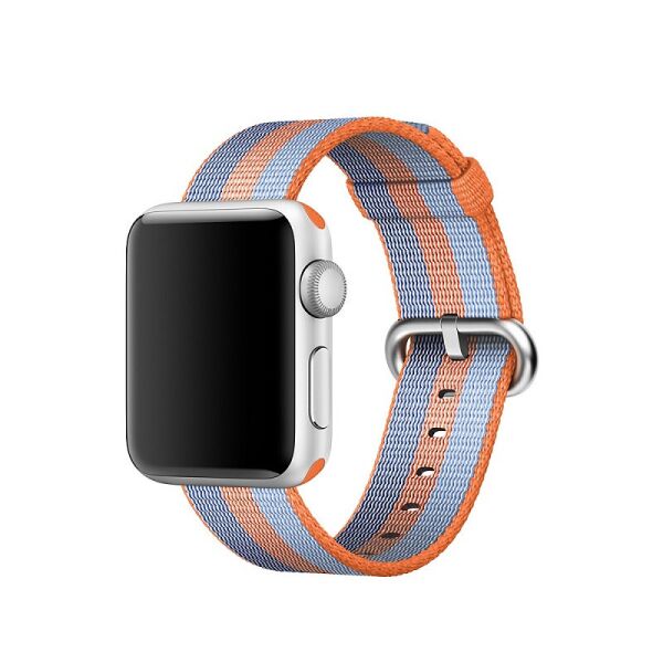 

Ремешок для часов Apple Watch 42 мм 44 мм нейлоновый с пряжкой, Blue with orange