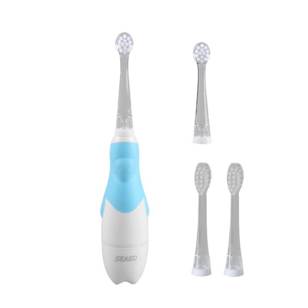 

Детская зубная щетка Seago SG-513 звуковая с 4-мя насадками, Blue