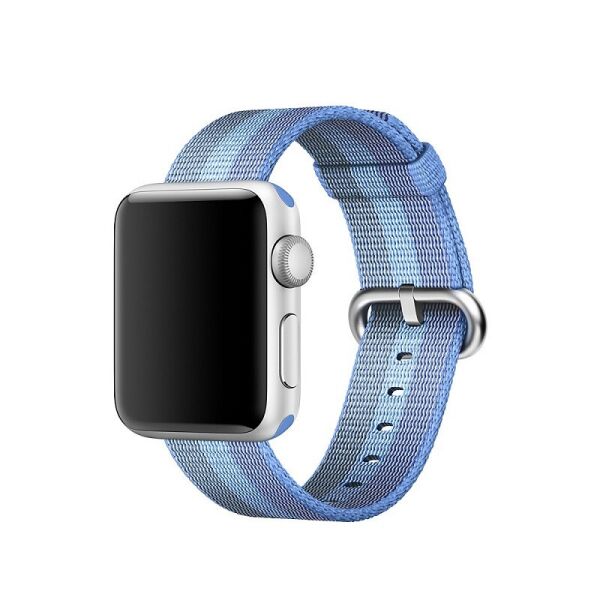 

Ремешок для часов Apple Watch 38 мм 40 мм нейлоновый с пряжкой, Blue with light blue