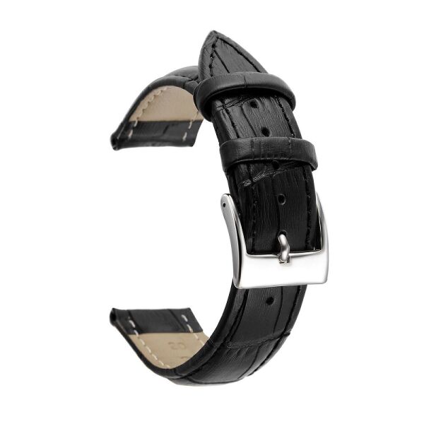

Ремешок кожаный для часов Leather bracelet Universal, 22 мм Black
