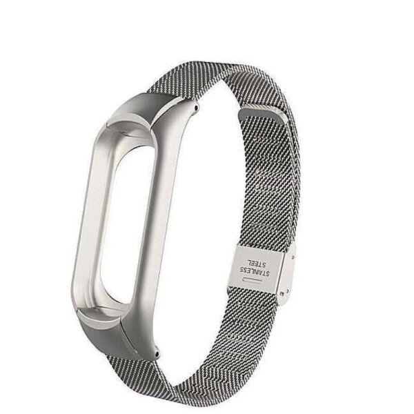 

Ремешок для фитнес-браслета Xiaomi Mi Band 3 и 4 Mesh steel Silver