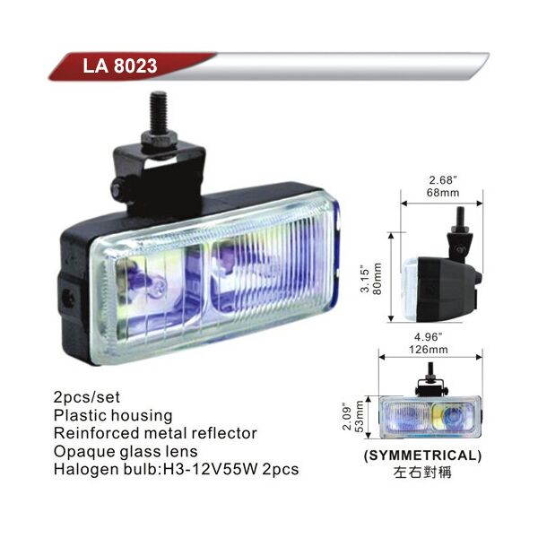 

Фара DLAA додаткова 8023-RY/2хH3-12V/126*53мм (LA 8023-RY)