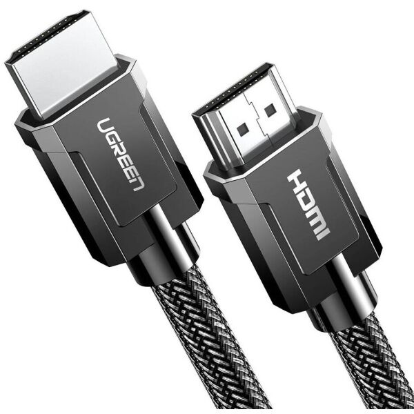 

Кабель UGREEN HD135 HDMI 2.1 (AM/AM) 8K Round Cable with Braided 1m Gray