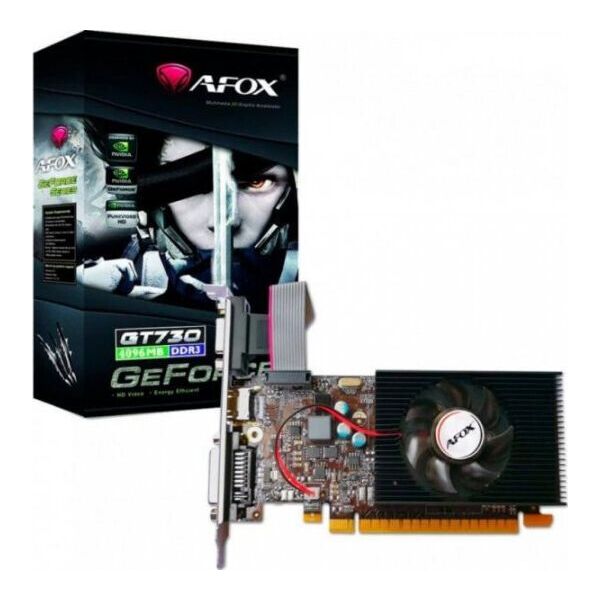 

Видеокарта AFOX GeForce GT 730 4 GB (AF730-4096D3L6)