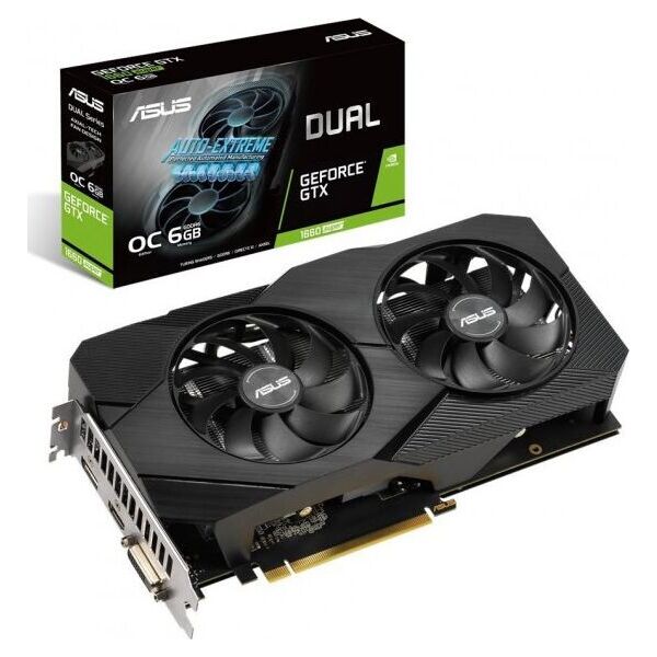 

Видеокарта Asus GeForce GTX 1660 Super Dual Evo OC 6Gb GDDR6