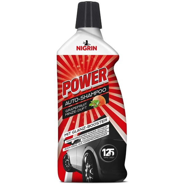 

NIGRIN POWER Auto-Shampoo mit Glanz-Booster автошампунь концентрат с кондиционером (Германия) 1 л