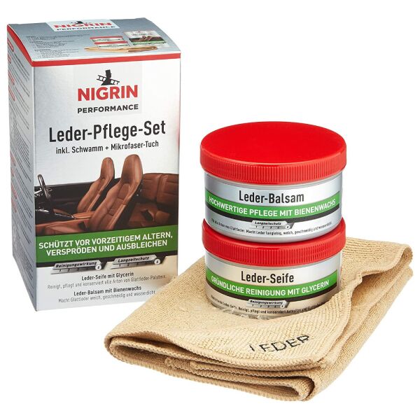 

NIGRIN Performance Leder-Pflege-Set Seife +Balsam набор для ухода за кожей (Германия) 2х250 мл