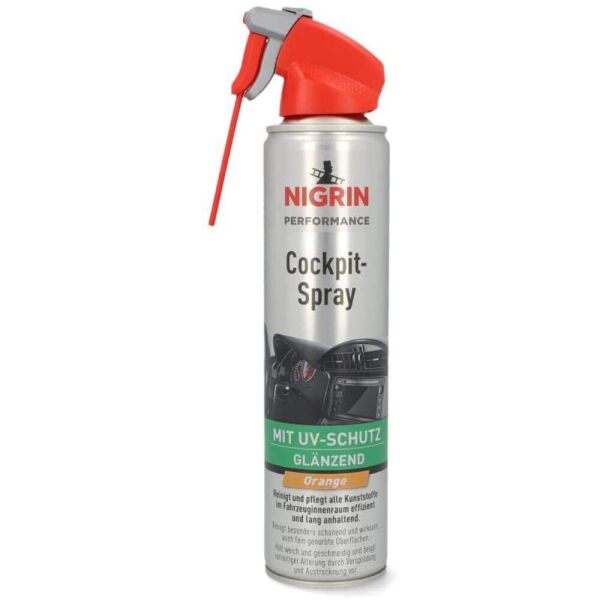 

NIGRIN Performance Cockpit-Spray Orange 40-дневный очиститель протектант для пластика Апельсин (Германия) 400 мл