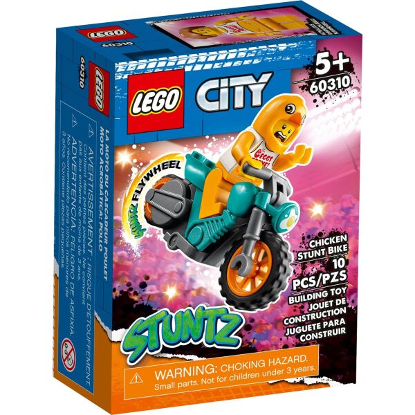 

LEGO City Stunt Курча на каскадерському мотоциклі (60310)
