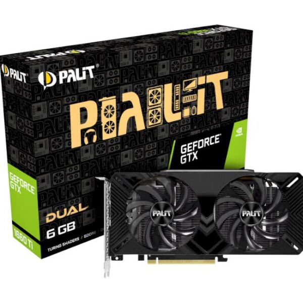 

Видеокарта Palit GeForce GTX 1660 Ti Dual (NE6166T018J9-1160C)