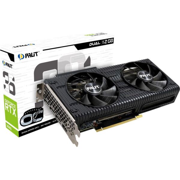 

Palit GeForce RTX 3060 12 GB Dual OC LHR (NE63060T19K9-190AD)