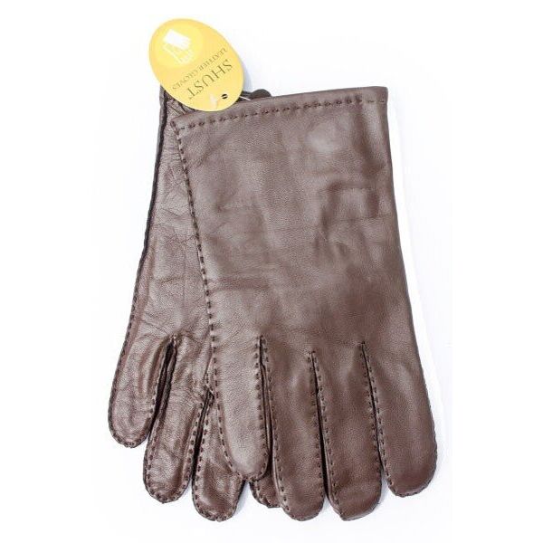 

Мужские коричневые перчатки из натуральной кожи Shust Gloves