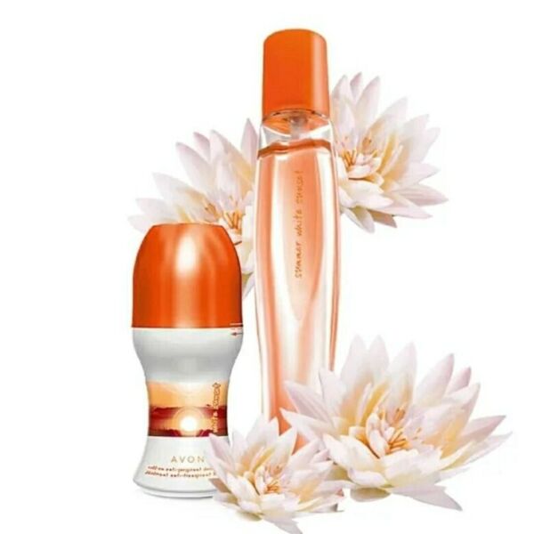 

Набор для женщин Avon Summer White Sunset Туалетная вода и дезодорант-антиперспирант с шариковым