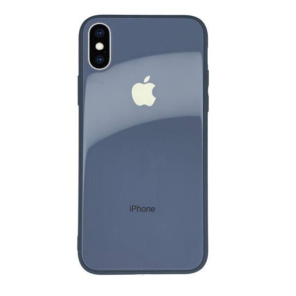 

Чехол стеклянный Glass case для IPhone X/Xs (10) Lavender Gray лавандо серый