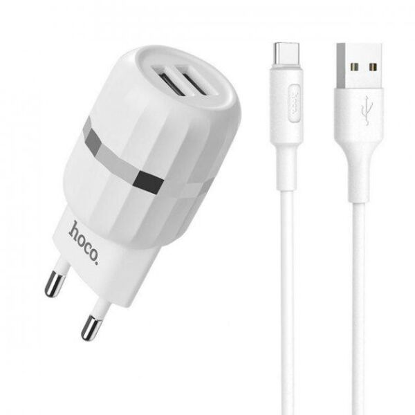 

Зарядное устройство Hoco Charger Set With Type-C Cable 12W
