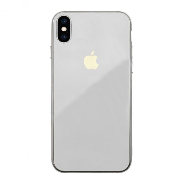 

Чехол стеклянный Glass case для IPhone X/Xs (03) White белый